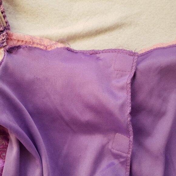 Disney Rapunzel Tangled Costume 4-6X Purple Gold Glittery Princess Dress - Picture 10 of 11